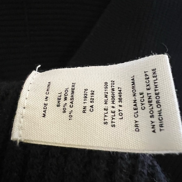 Helmut Lang Black V-Neck Sweater